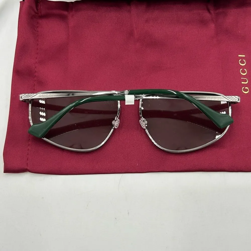 Men’s Gucci aviator gun metal sunglasses